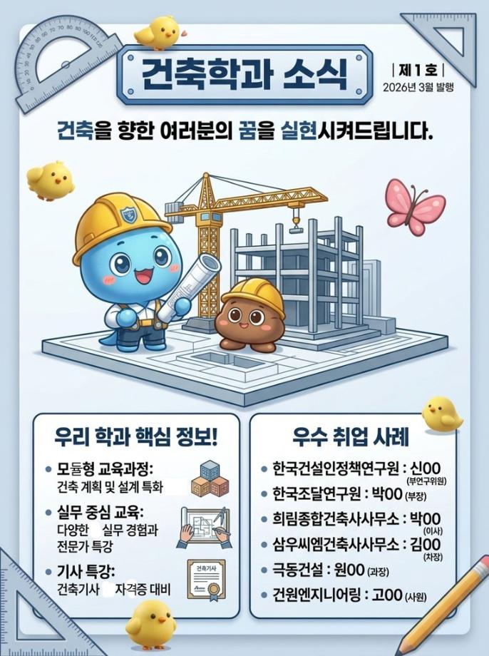 건축학과 소식 - 제1호